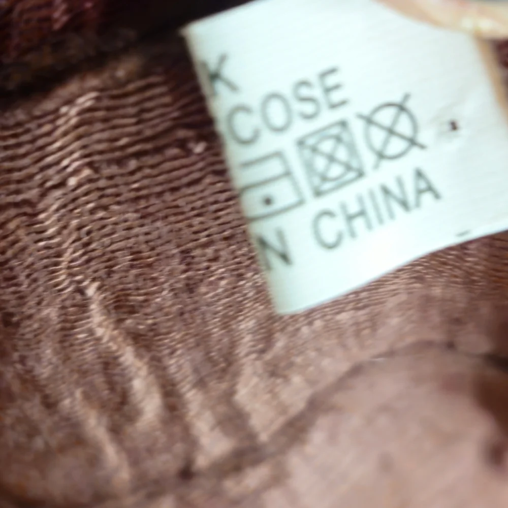 Brown Yellow and Slight hints of Green Silk Blend Long Scarf